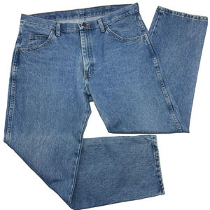 Vintage 90s Rustler 87622RL Men's 36x30 Medium-Light Wash Straight Leg Jeans